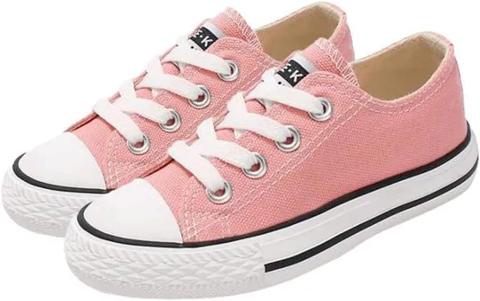Girl's Canvas Sneakers Casual Style All Season Toddler Little Kid