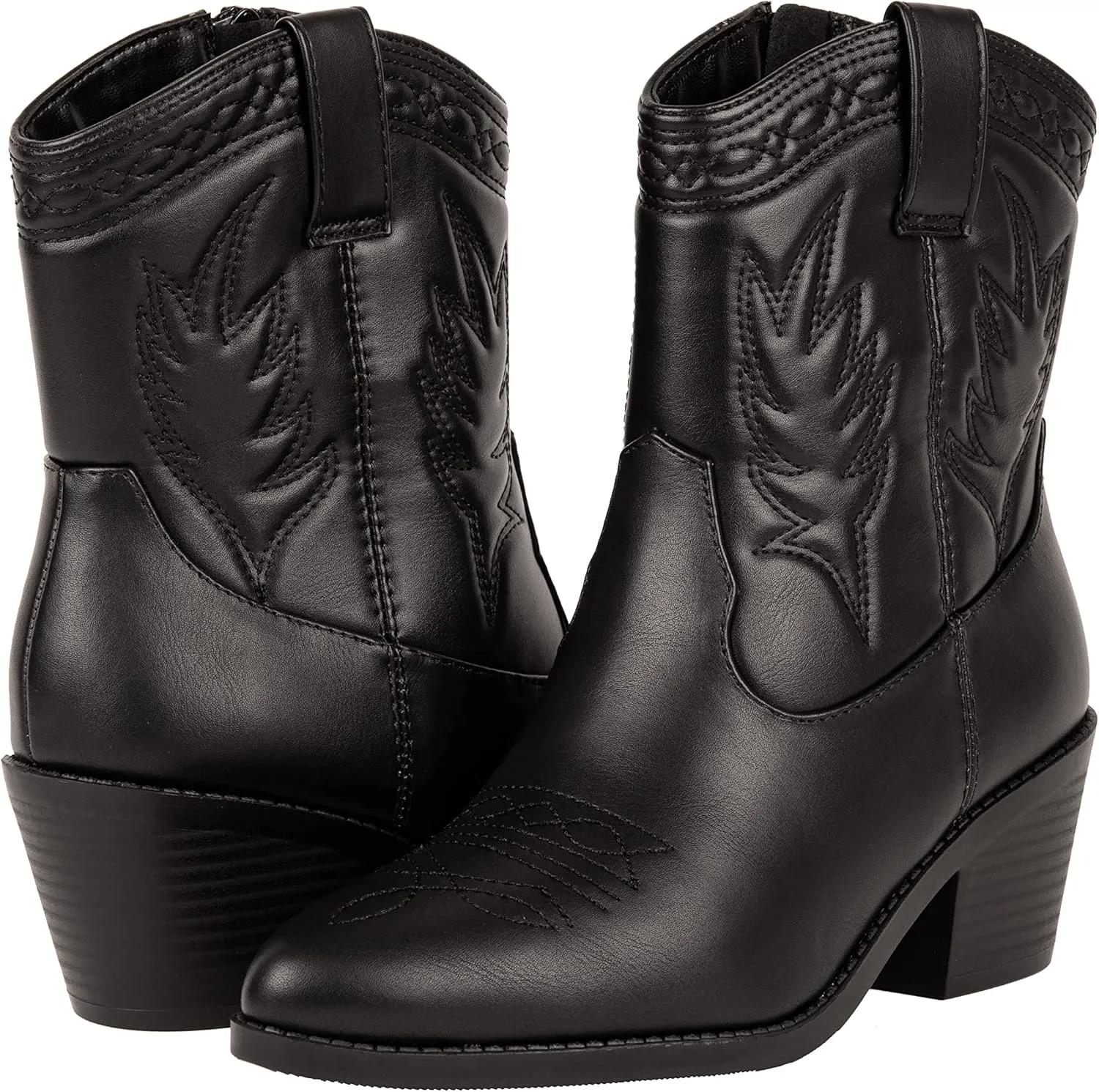 KAYDAY Womens Cowboy Boots Ankle Booties Rodeo Festival Fashion Outfit ~ COLIN