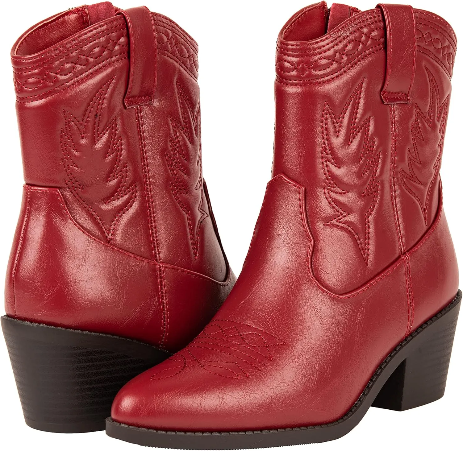 KAYDAY Womens Cowboy Boots Ankle Booties Rodeo Festival Fashion Outfit ~ COLIN