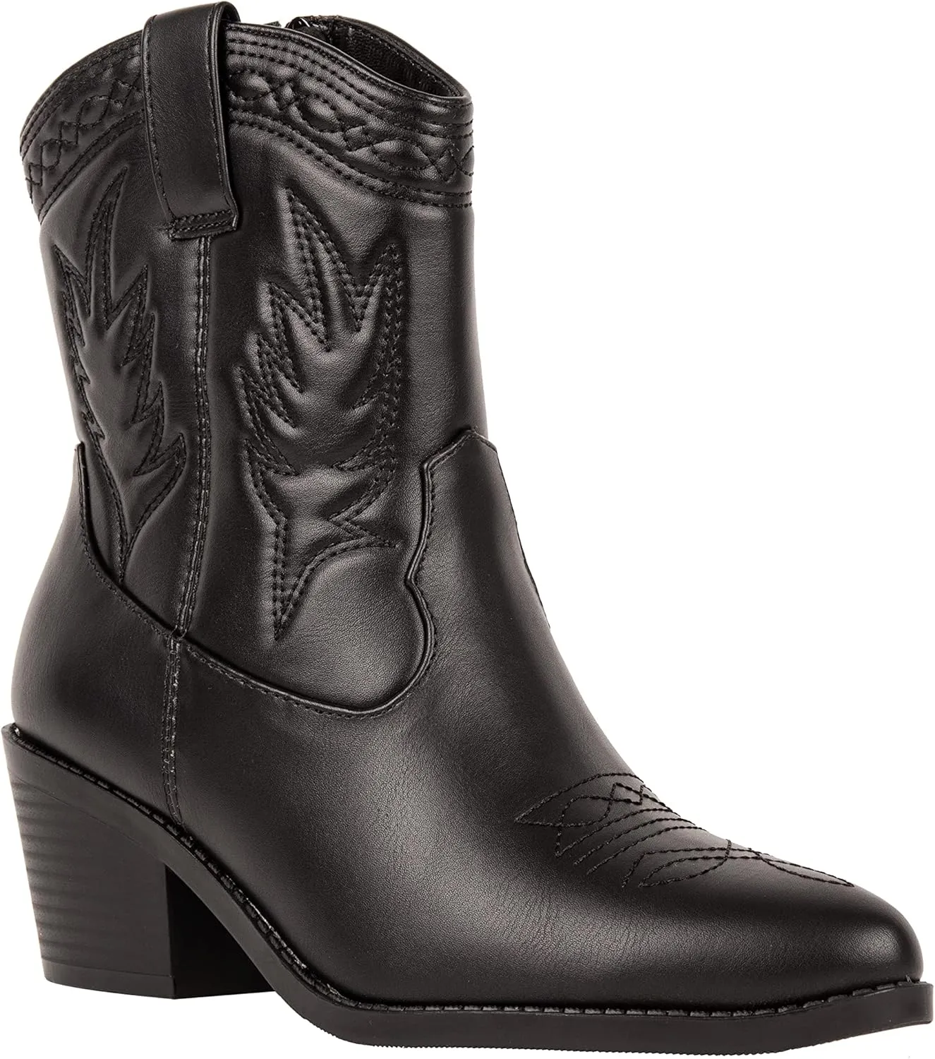 KAYDAY Womens Cowboy Boots Ankle Booties Rodeo Festival Fashion Outfit ~ COLIN