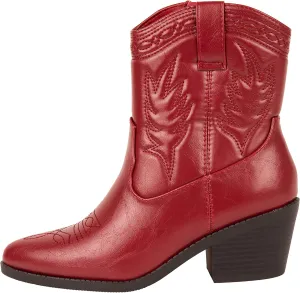 KAYDAY Womens Cowboy Boots Ankle Booties Rodeo Festival Fashion Outfit ~ COLIN