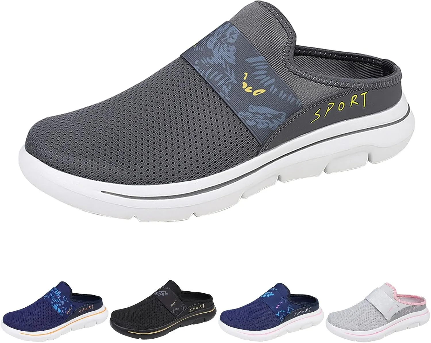 Mens Slippers with Arch Support Casual Mules Tennis Shoes Womens Slip On White Casual Shoes White Platform Sneakers Steel Toe Tennis Shoe Loafers Shoe
