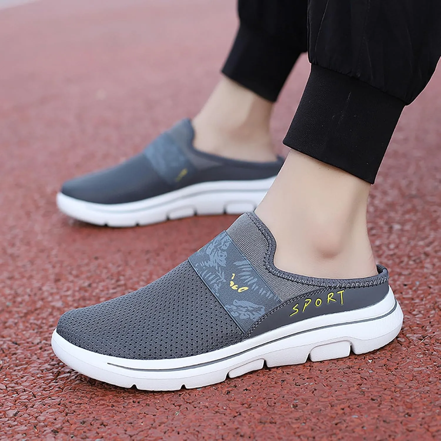 Mens Slippers with Arch Support Casual Mules Tennis Shoes Womens Slip On White Casual Shoes White Platform Sneakers Steel Toe Tennis Shoe Loafers Shoe