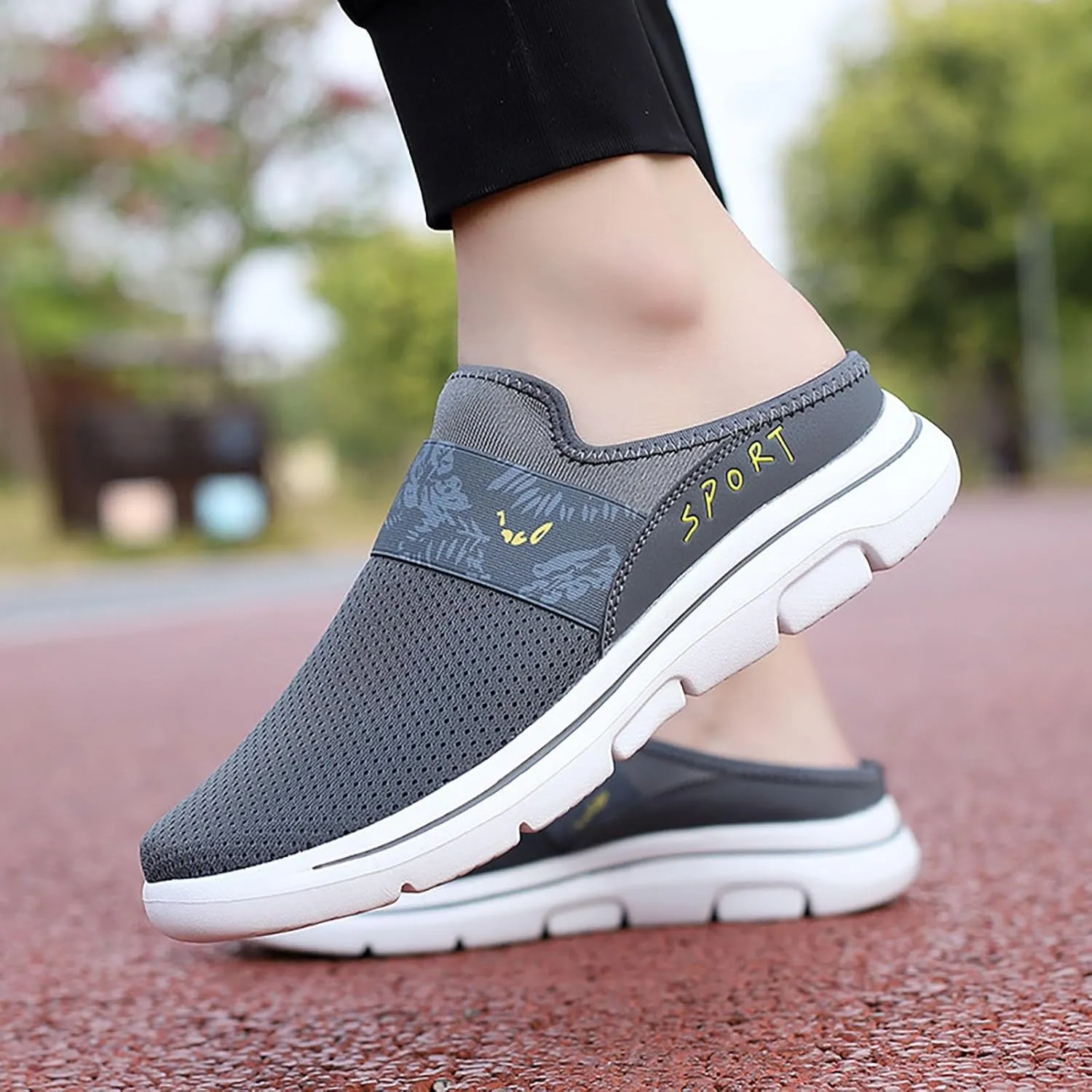 Mens Slippers with Arch Support Casual Mules Tennis Shoes Womens Slip On White Casual Shoes White Platform Sneakers Steel Toe Tennis Shoe Loafers Shoe