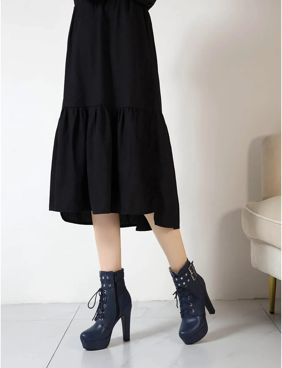 Scaoruki Fashion Platform Booties