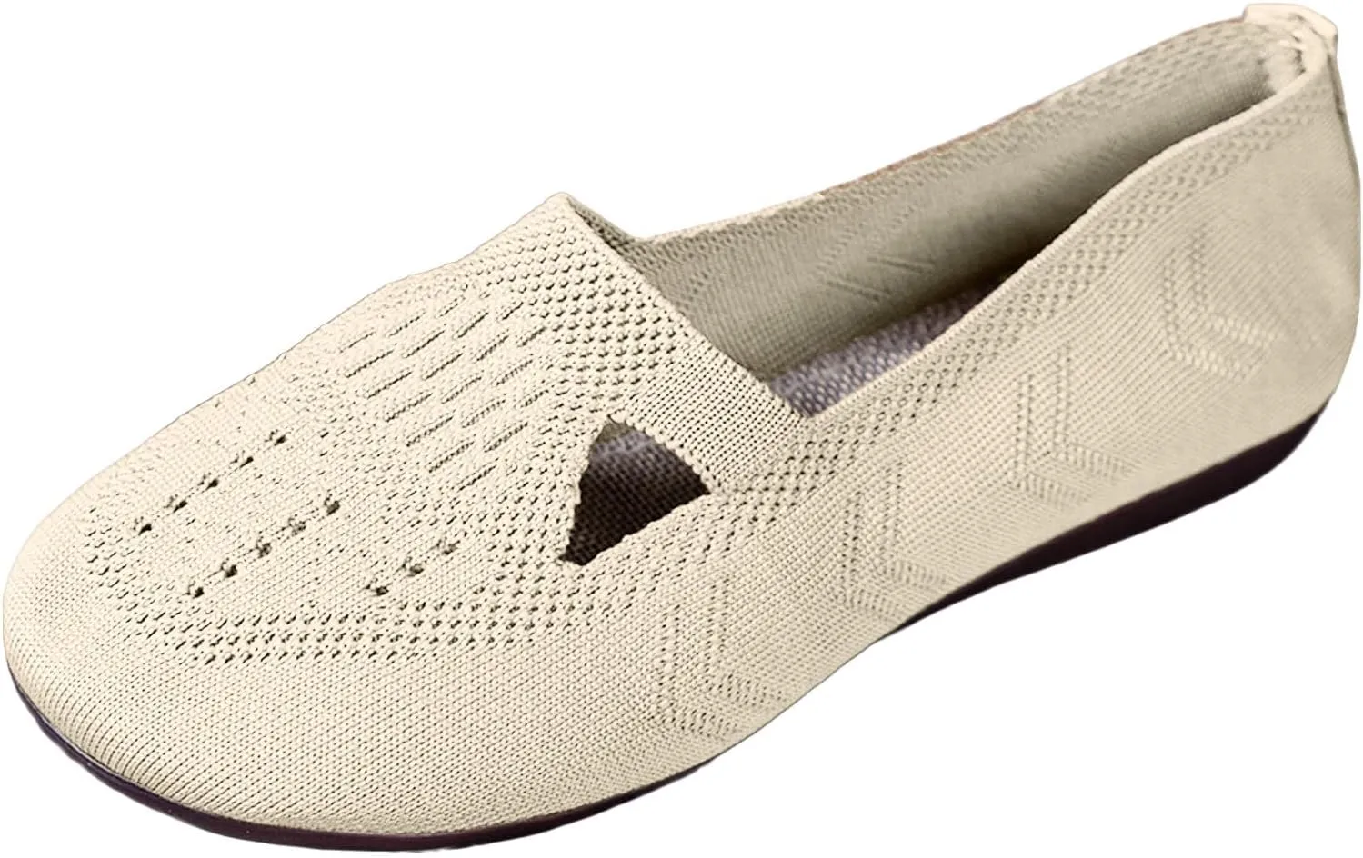 Women's Slip on Loafer Shoes - Mesh Casual Ballet Flat Nurse Walking Sneakers Casual Hollow Out Memory Foam Shoes
